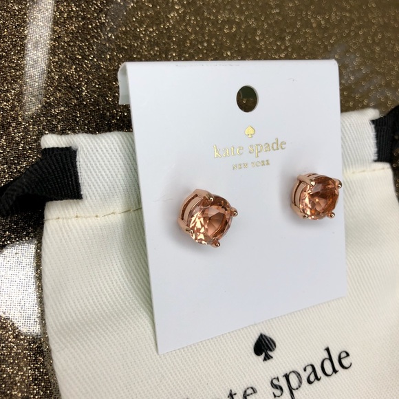 Kate spade Rose gold light peach earrings - Picture 3 of 4